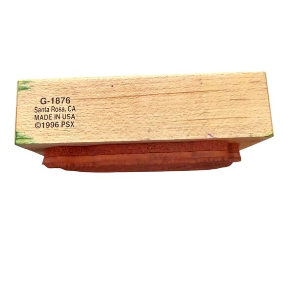 PSX G-1876 Vintage 1996 Country Farm Mare & Foal Horse Rubber Stamp - Picture 3 of 3